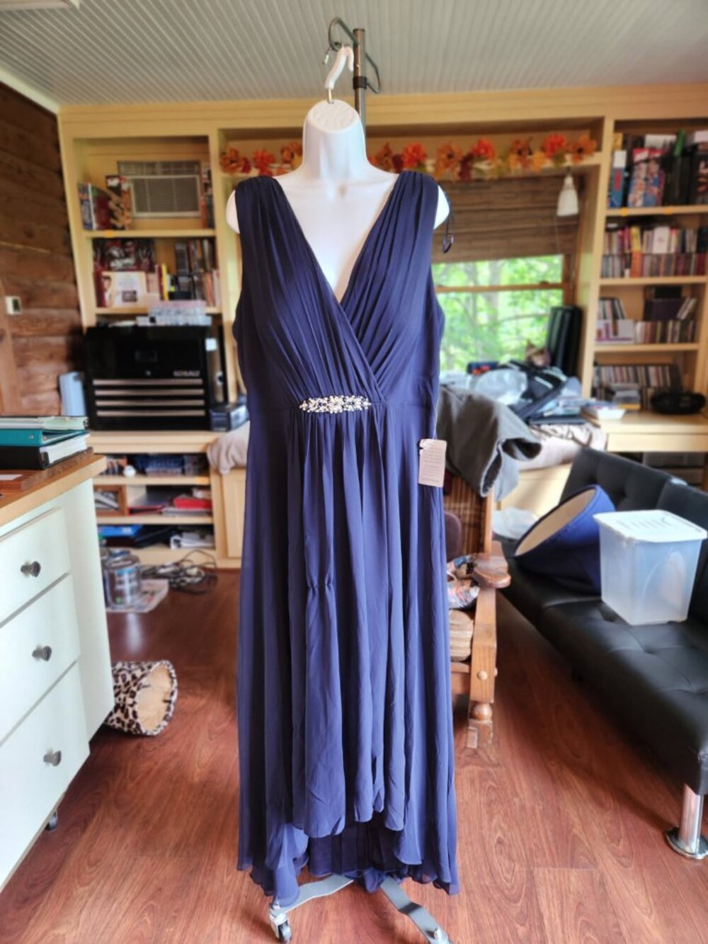 Eliza J formal gown.  Blue. Size 18.  Brand new with tags.